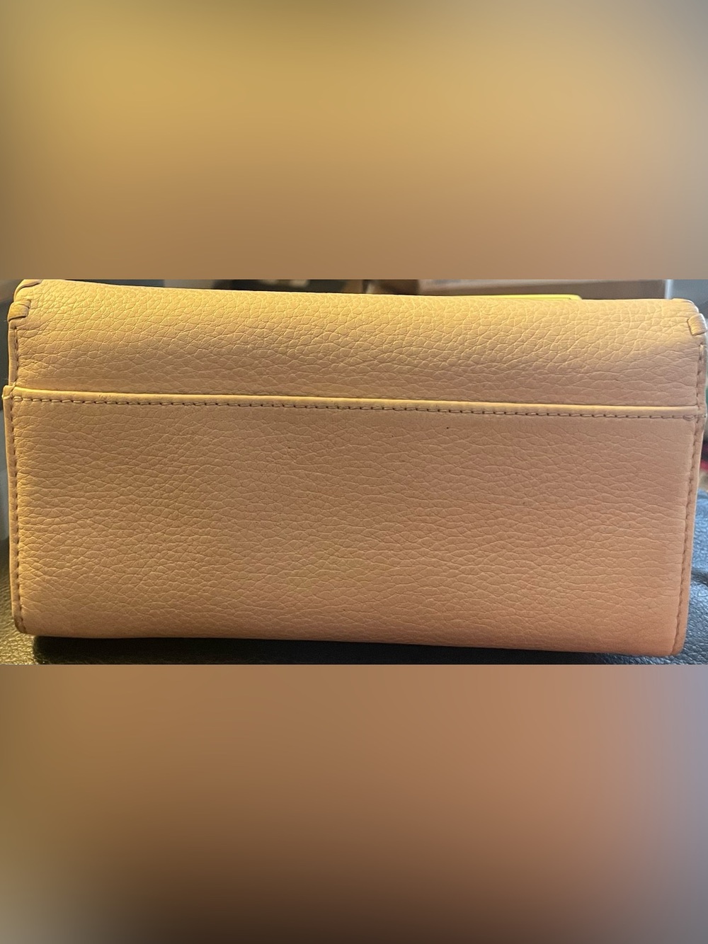 Tory Burch Tan Whipstitched Leather Continental Wallet - Picture 2 of 6